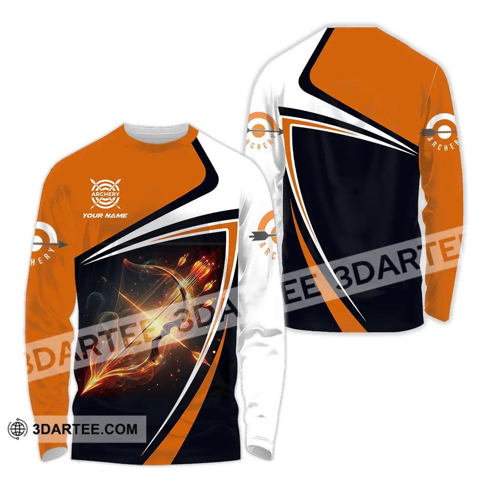Unisex Shirt - Custom Archery 3D Shirt Long Sleeve Shirt / S T-shirt