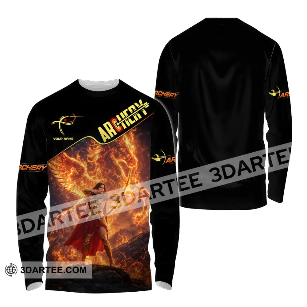 Unisex Shirt - Custom Archery 3D Shirt Long Sleeve Shirt / S T-shirt