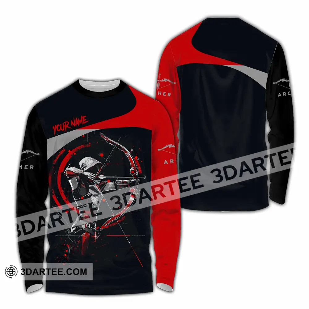 Unisex Shirt - Custom Archery 3D Shirt Long Sleeve Shirt / S T-shirt