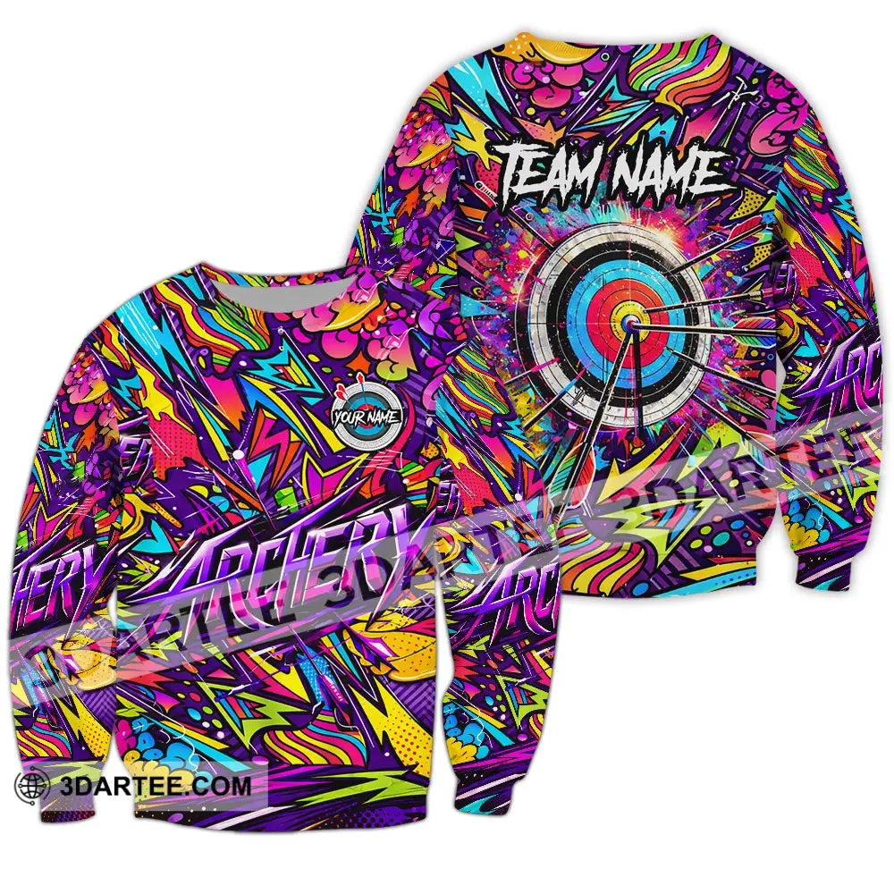 Unisex Shirt - Custom Archery 3D Shirt Long Sleeve / S T-shirt