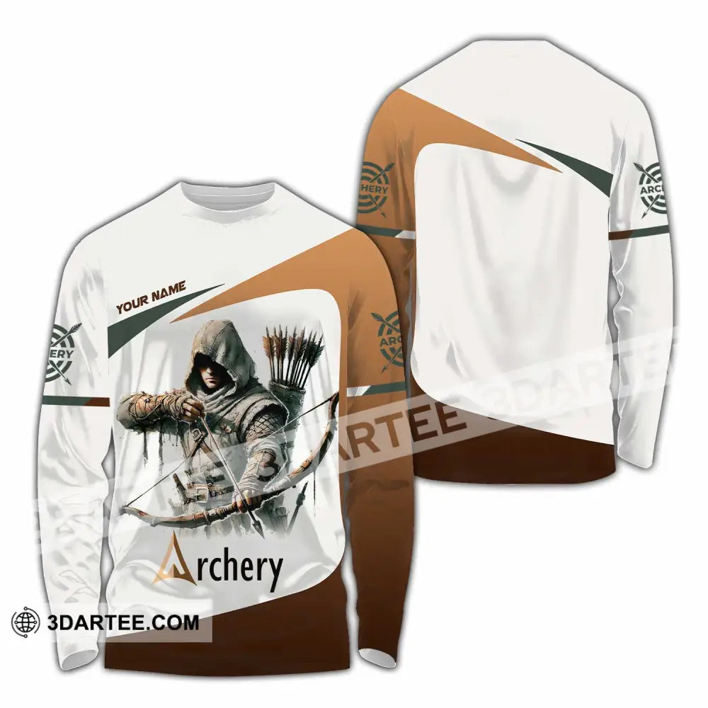 Unisex Shirt - Custom Archery 3D Shirt Long Sleeve Shirt / S T-shirt