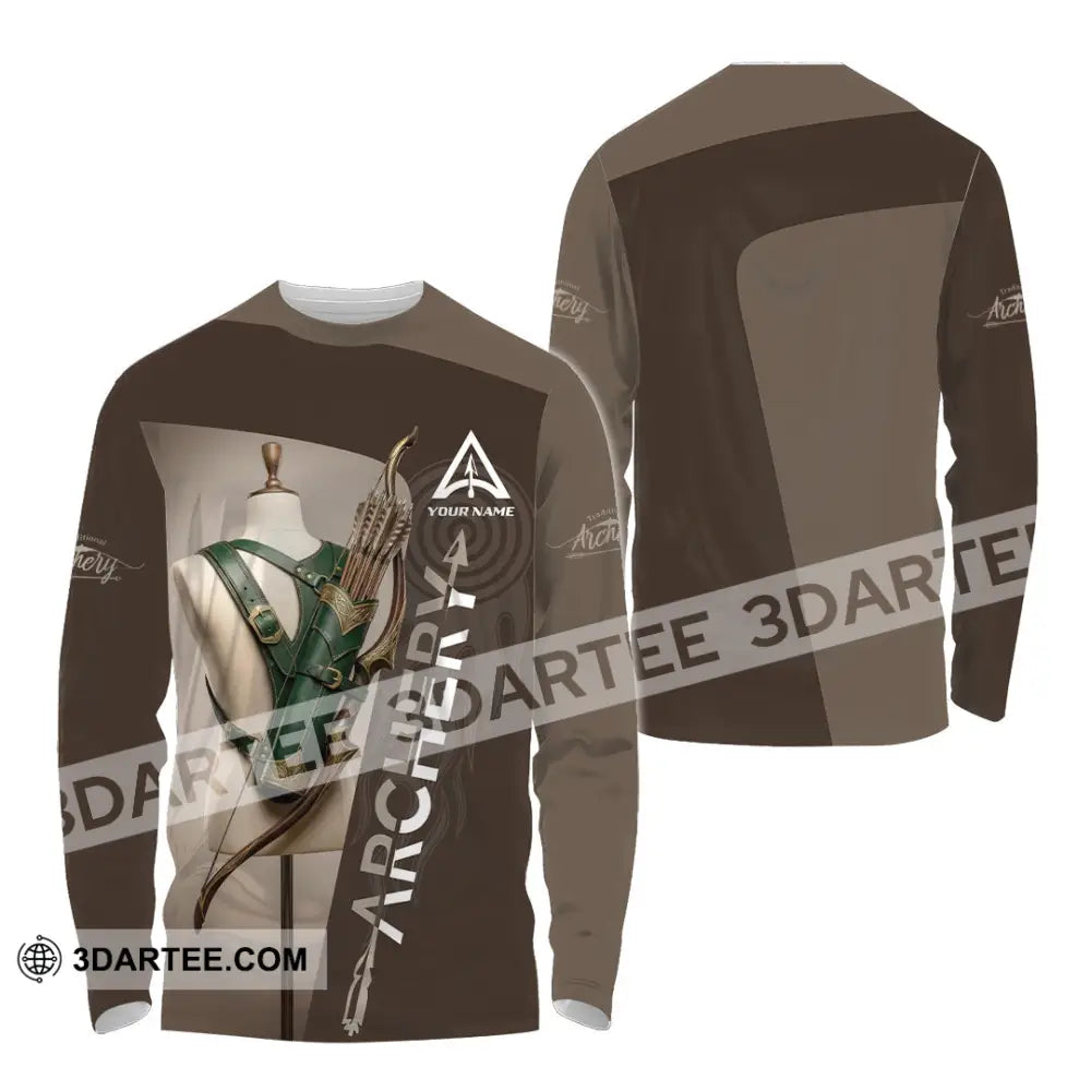Unisex Shirt - Custom Archery 3D Shirt Long Sleeve Shirt / S T-shirt