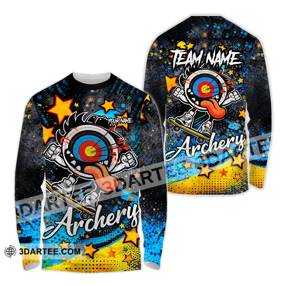 Unisex Shirt - Custom Archery 3D Shirt Long Sleeve Shirt / S T-shirt