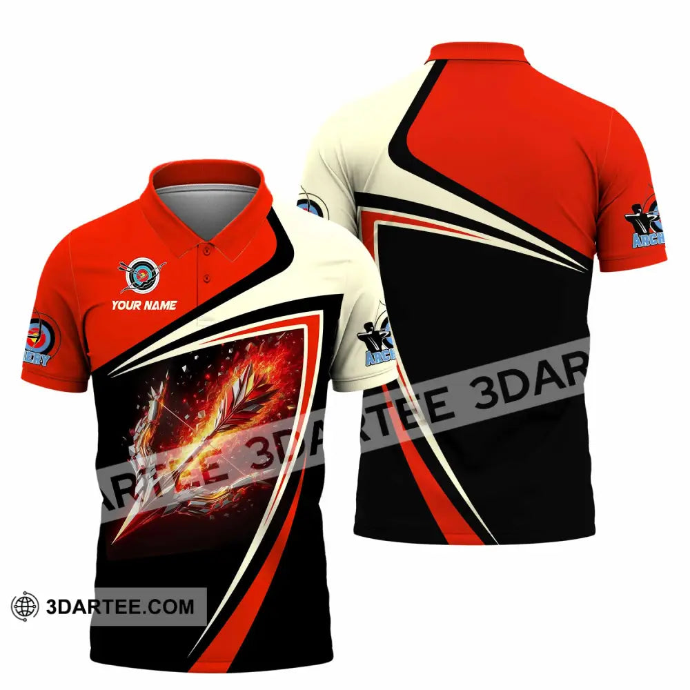 Unisex Shirt - Custom Archery 3D Shirt Polo Shirt / S T-shirt