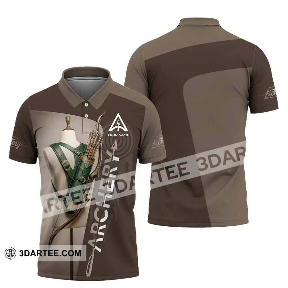 Unisex Shirt - Custom Archery 3D Shirt Polo Shirt / S T-shirt