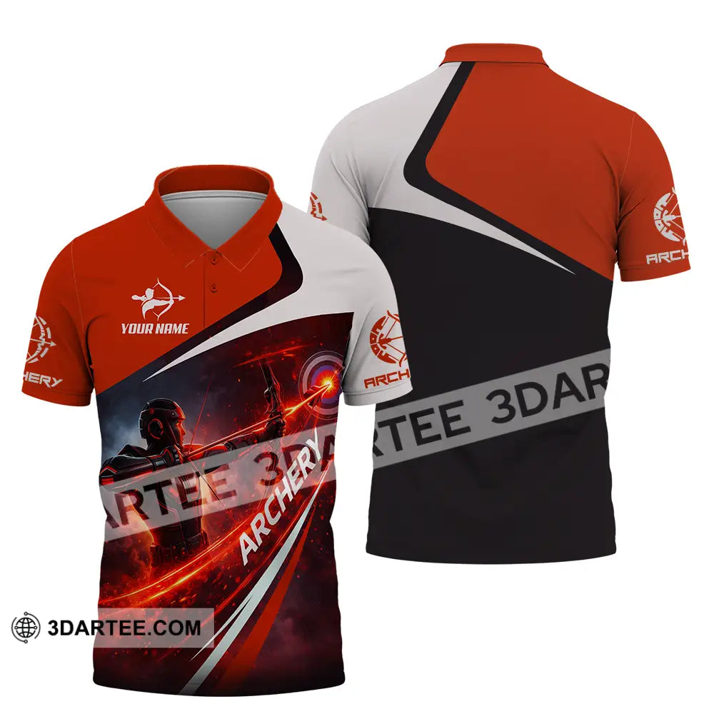 Unisex Shirt - Custom Archery 3D Shirt - Polo Shirt / S - T-shirt