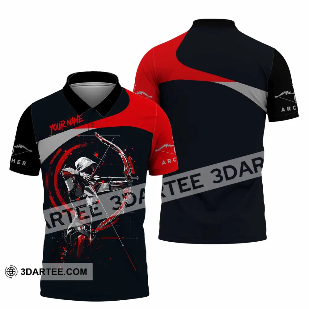 Unisex Shirt - Custom Archery 3D Shirt Polo Shirt / S T-shirt