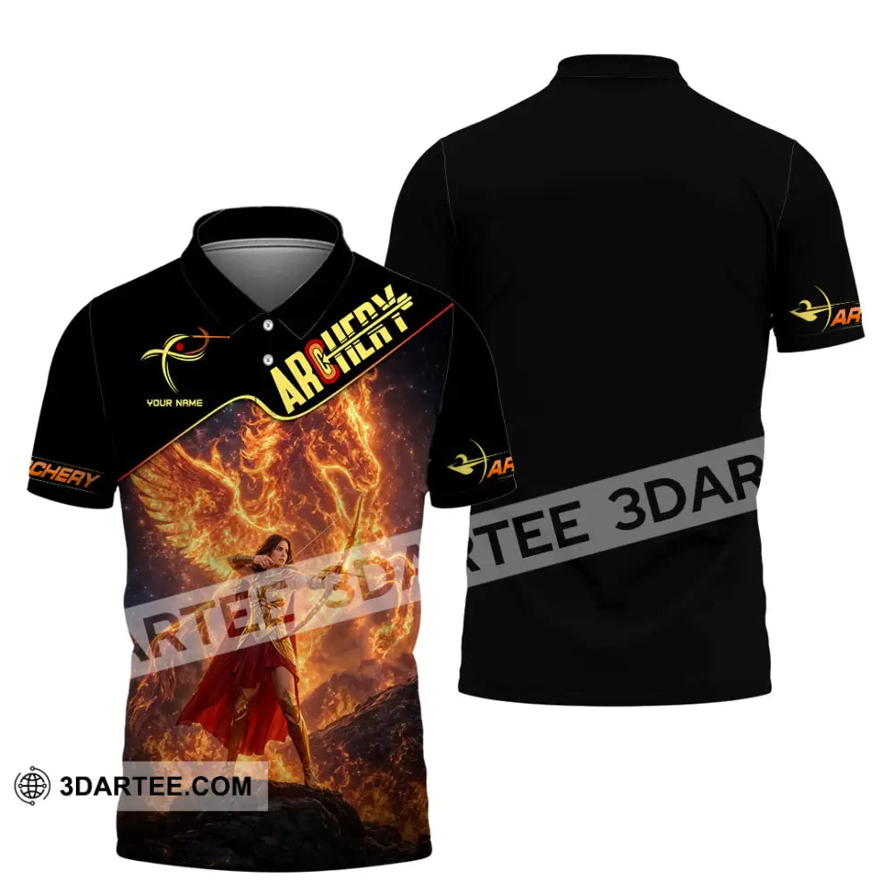 Unisex Shirt - Custom Archery 3D Shirt Polo Shirt / S T-shirt