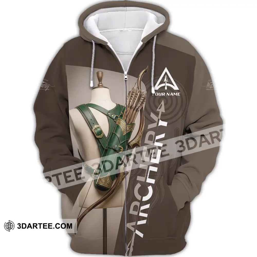 Unisex Shirt - Custom Archery 3D Shirt Zipper Hoodie / S T-shirt