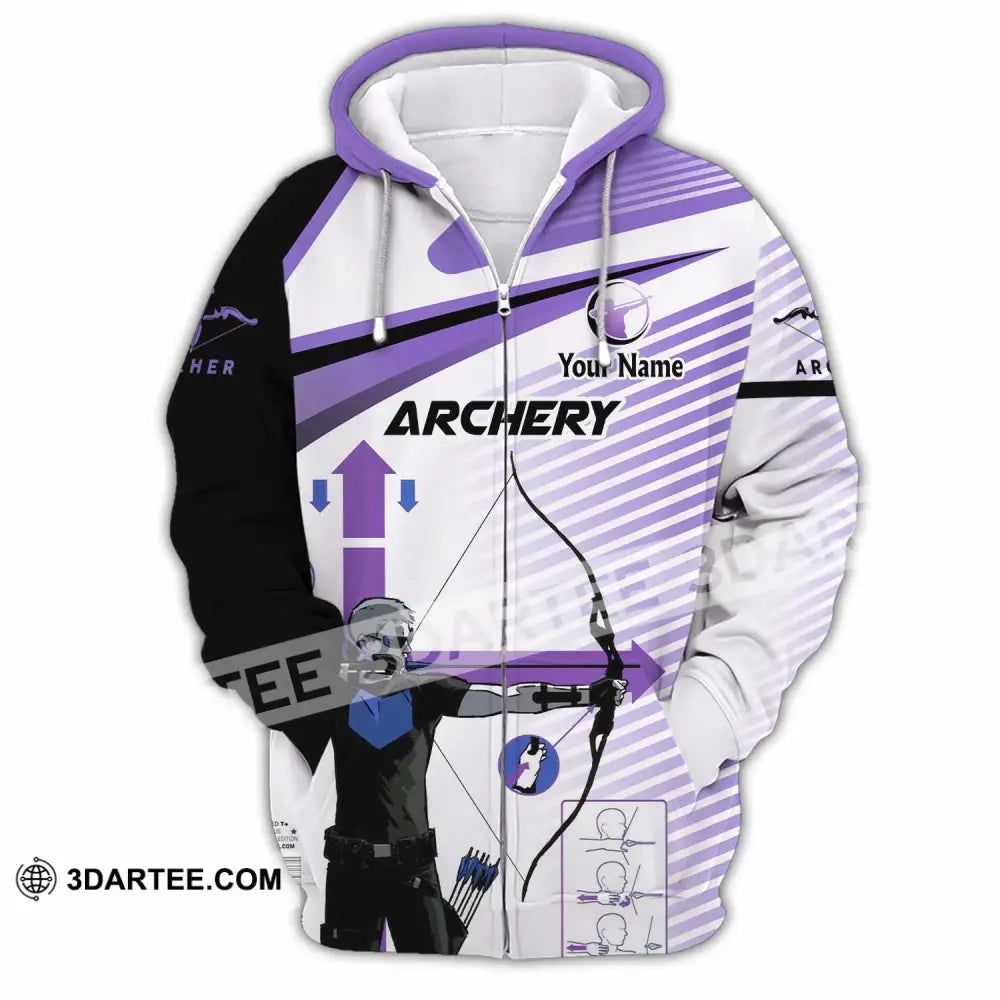 Unisex Shirt - Custom Archery 3D Shirt Zipper Hoodie / S T-shirt