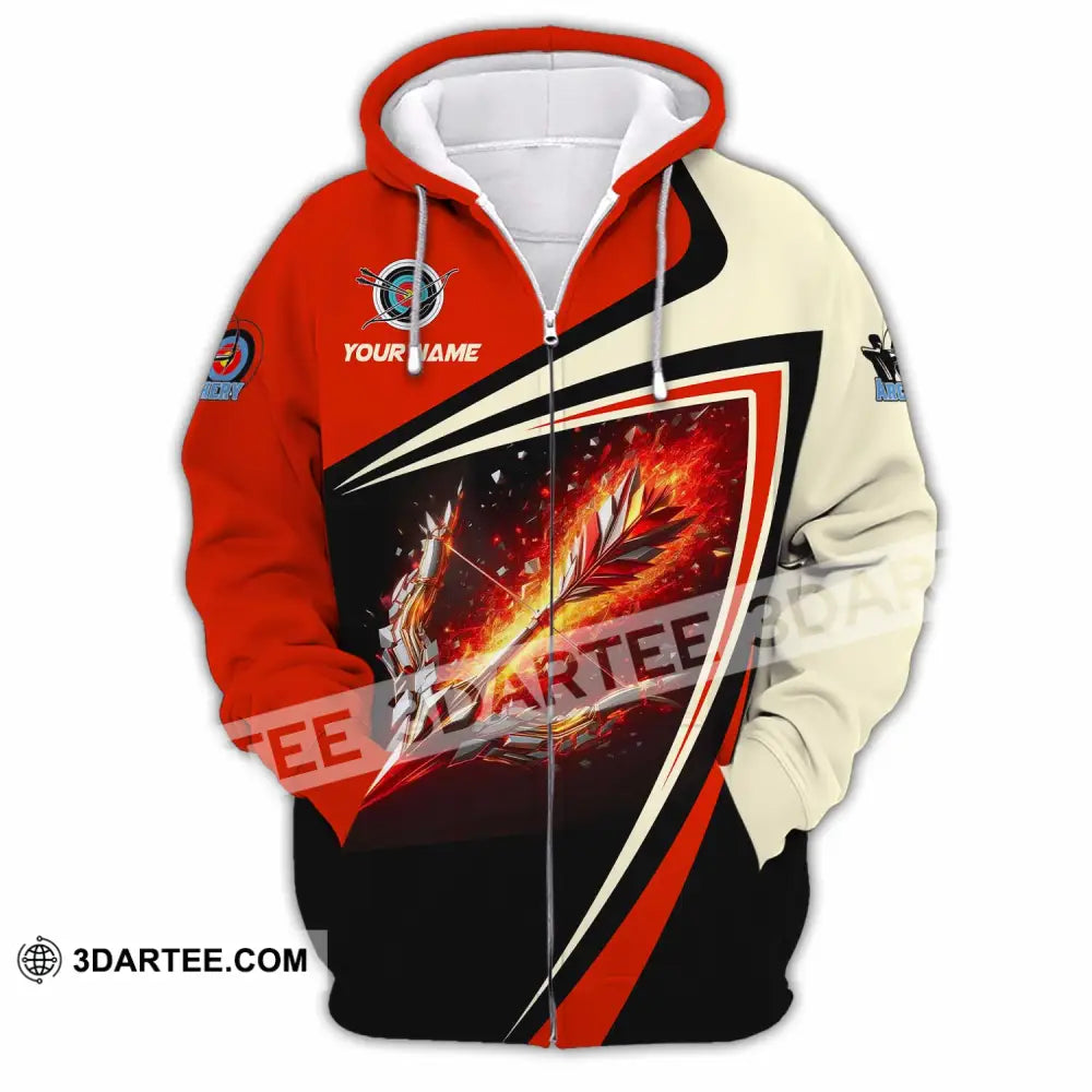Unisex Shirt - Custom Archery 3D Shirt Zipper Hoodie / S T-shirt
