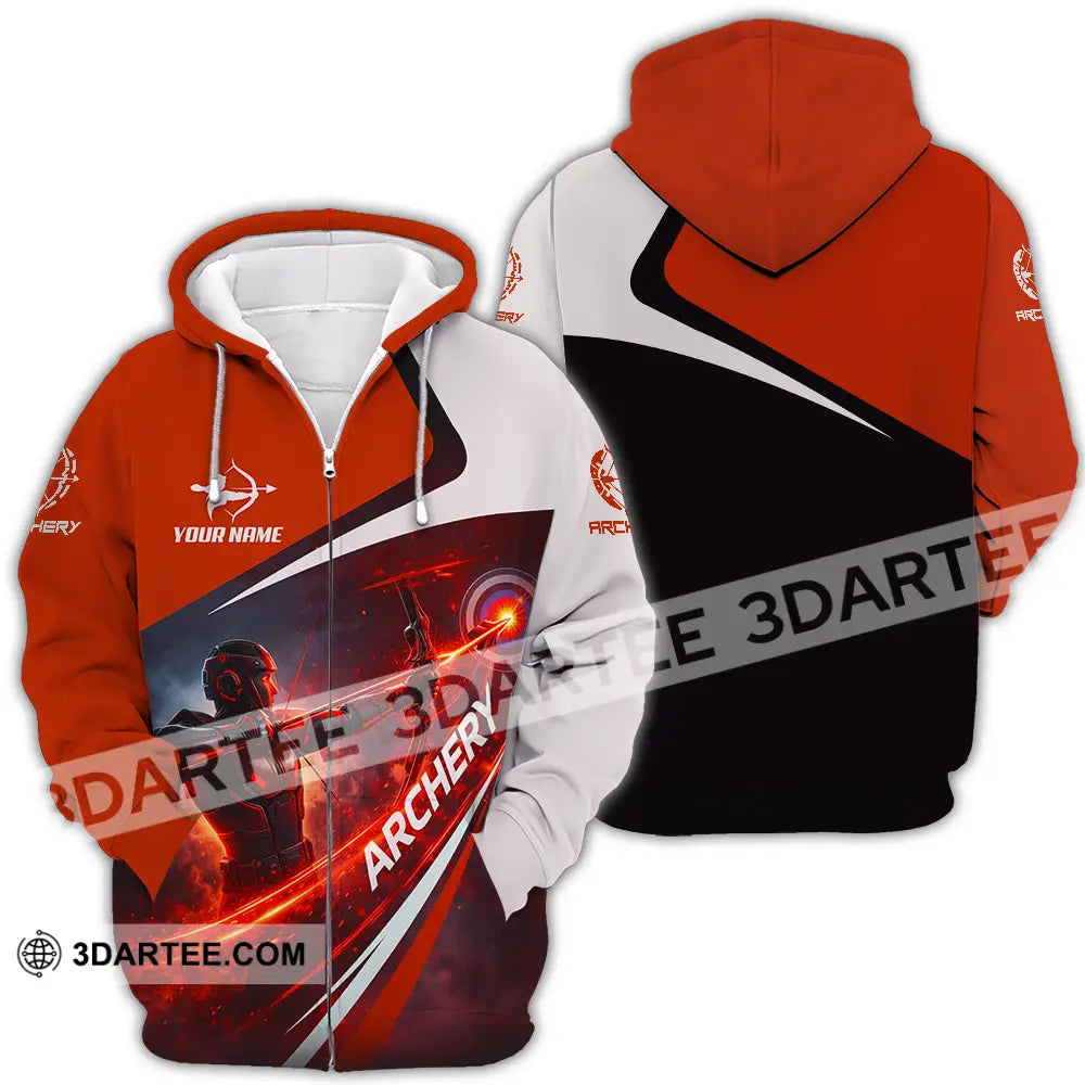 Unisex Shirt - Custom Archery 3D Shirt - Zipper Hoodie / S - T-shirt