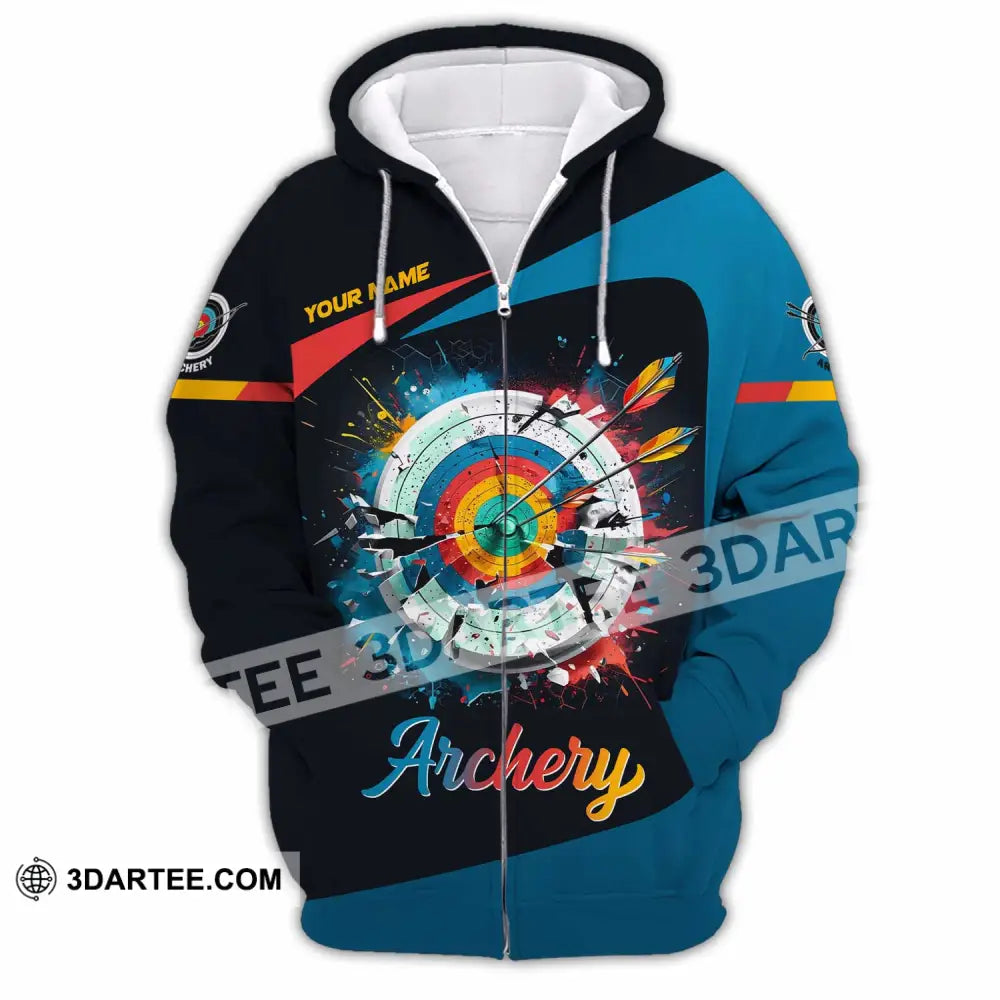 Unisex Shirt - Custom Archery 3D Shirt Zipper Hoodie / S T-shirt
