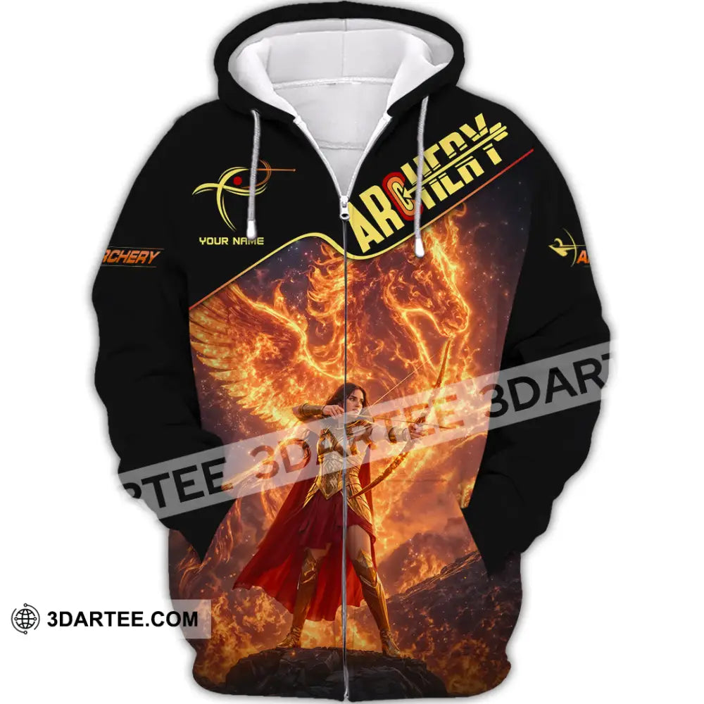 Unisex Shirt - Custom Archery 3D Shirt Zipper Hoodie / S T-shirt