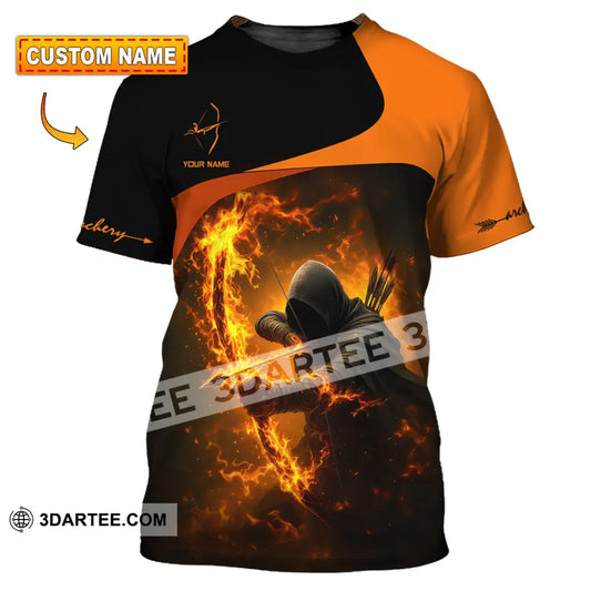 Unisex Shirt - Custom Archery Fire Warrior Archery Player Shirt T-shirt