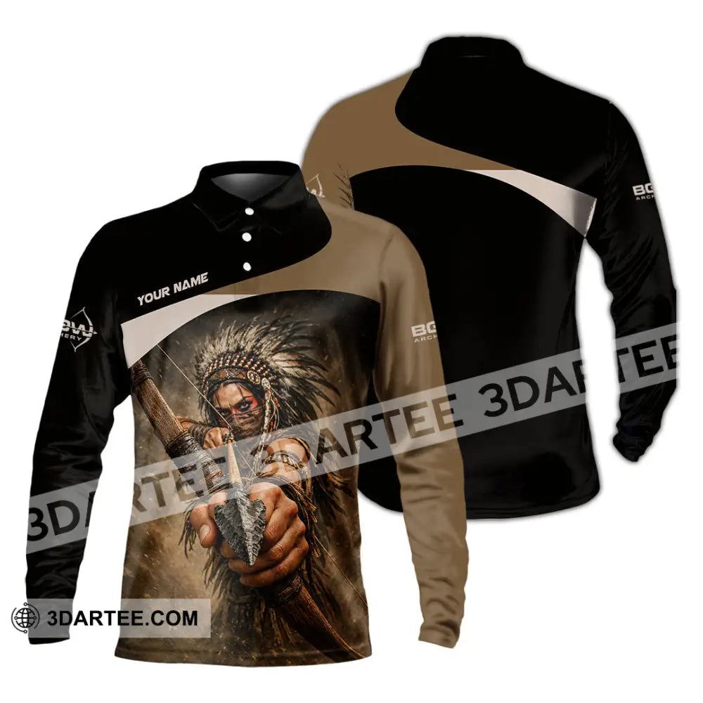 Unisex Shirt - Custom Archery Shirt - Long Sleeve Polo / S - T-shirt