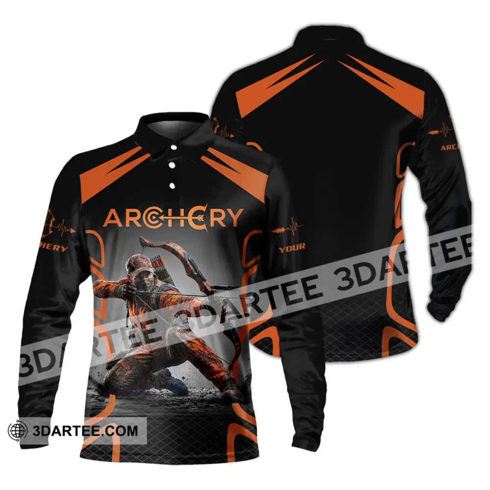 Unisex Shirt - Custom Archery Shirt - Long Sleeve Polo / S - T-shirt