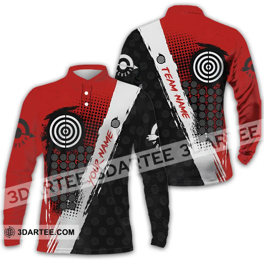 Unisex Shirt - Custom Archery Shirt Long Sleeve Polo / S T-shirt