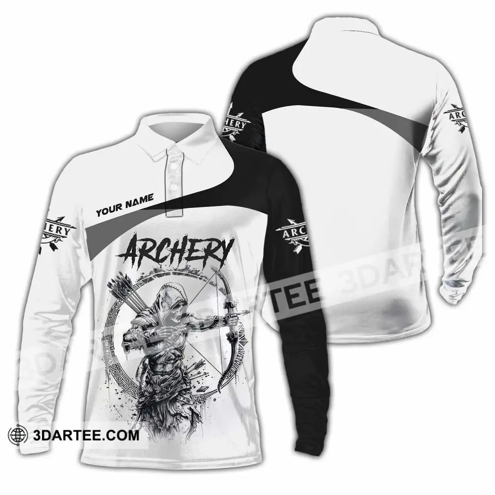Unisex Shirt - Custom Archery Shirt Long Sleeve Polo / S T-shirt