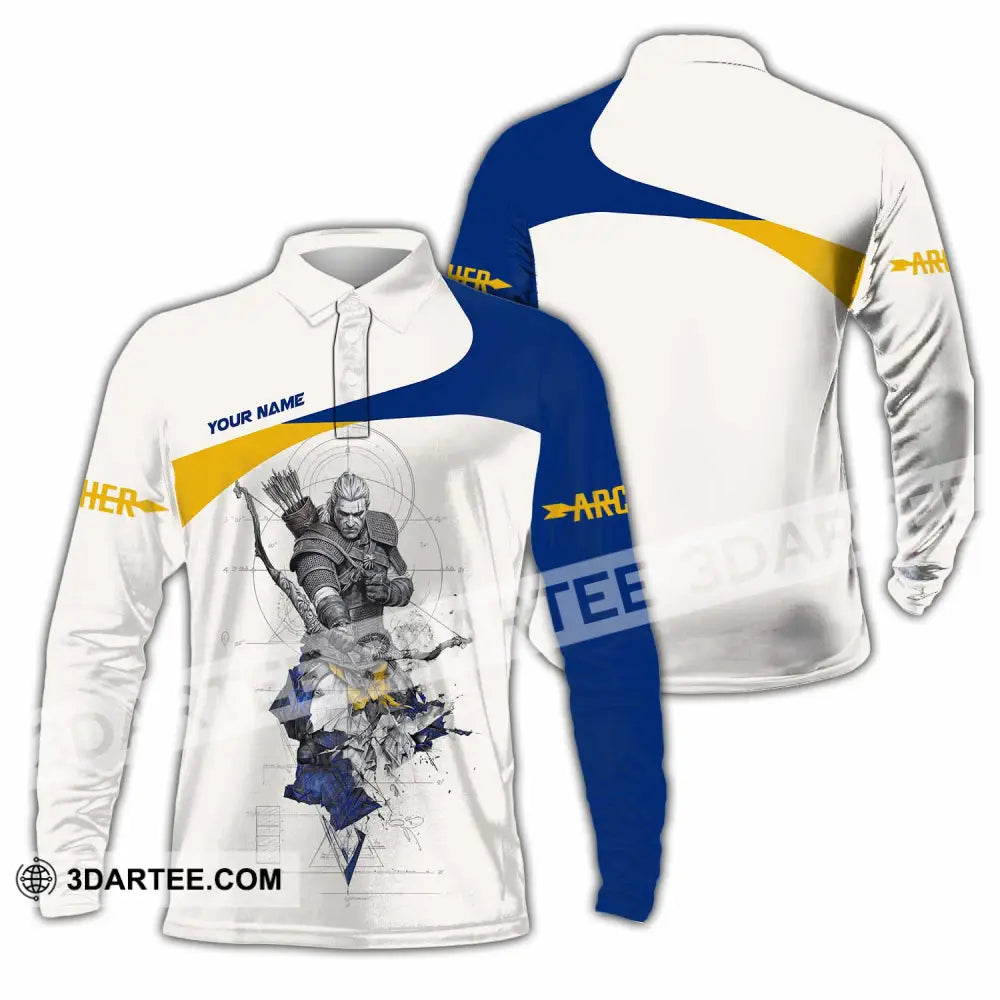 Unisex Shirt - Custom Archery Shirt - Long Sleeve Polo / S - T-shirt