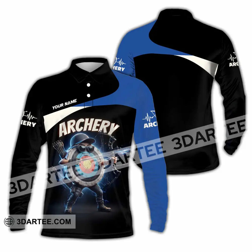 Unisex Shirt - Custom Archery Shirt - Long Sleeve Polo / S - T-shirt