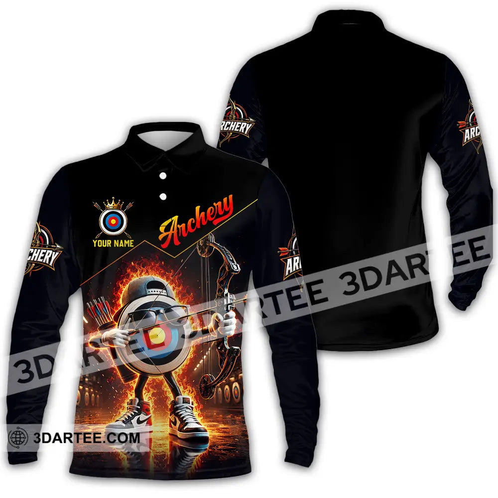 Unisex Shirt - Custom Archery Shirt - Long Sleeve Polo / S - T-shirt
