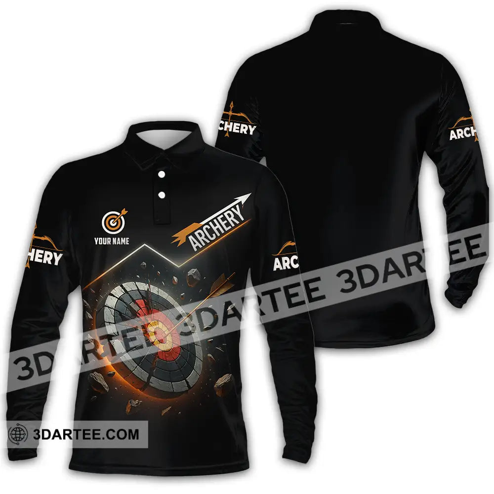 Unisex Shirt - Custom Archery Shirt Long Sleeve Polo / S T-shirt