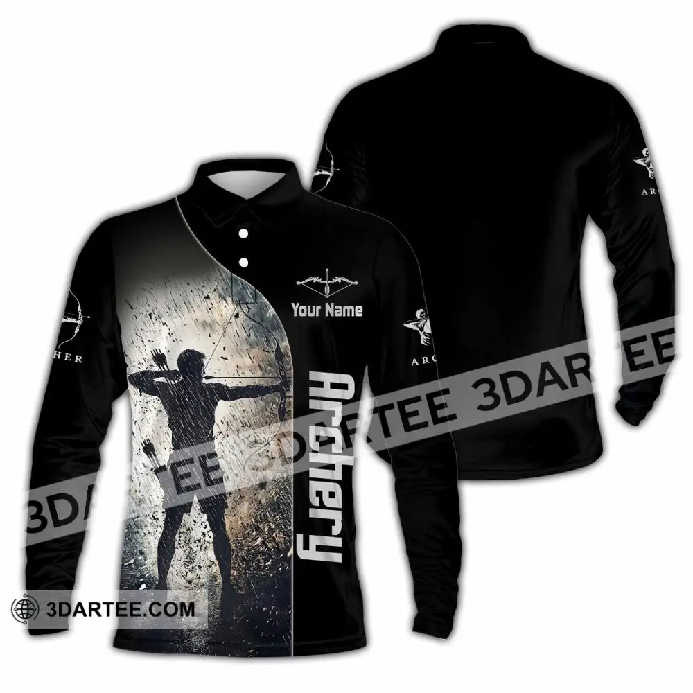 Unisex Shirt - Custom Archery Shirt - Long Sleeve Polo / S - T-shirt