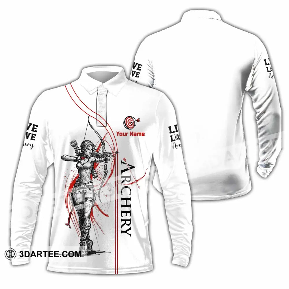 Unisex Shirt - Custom Archery Shirt - Long Sleeve Polo / S - T-shirt