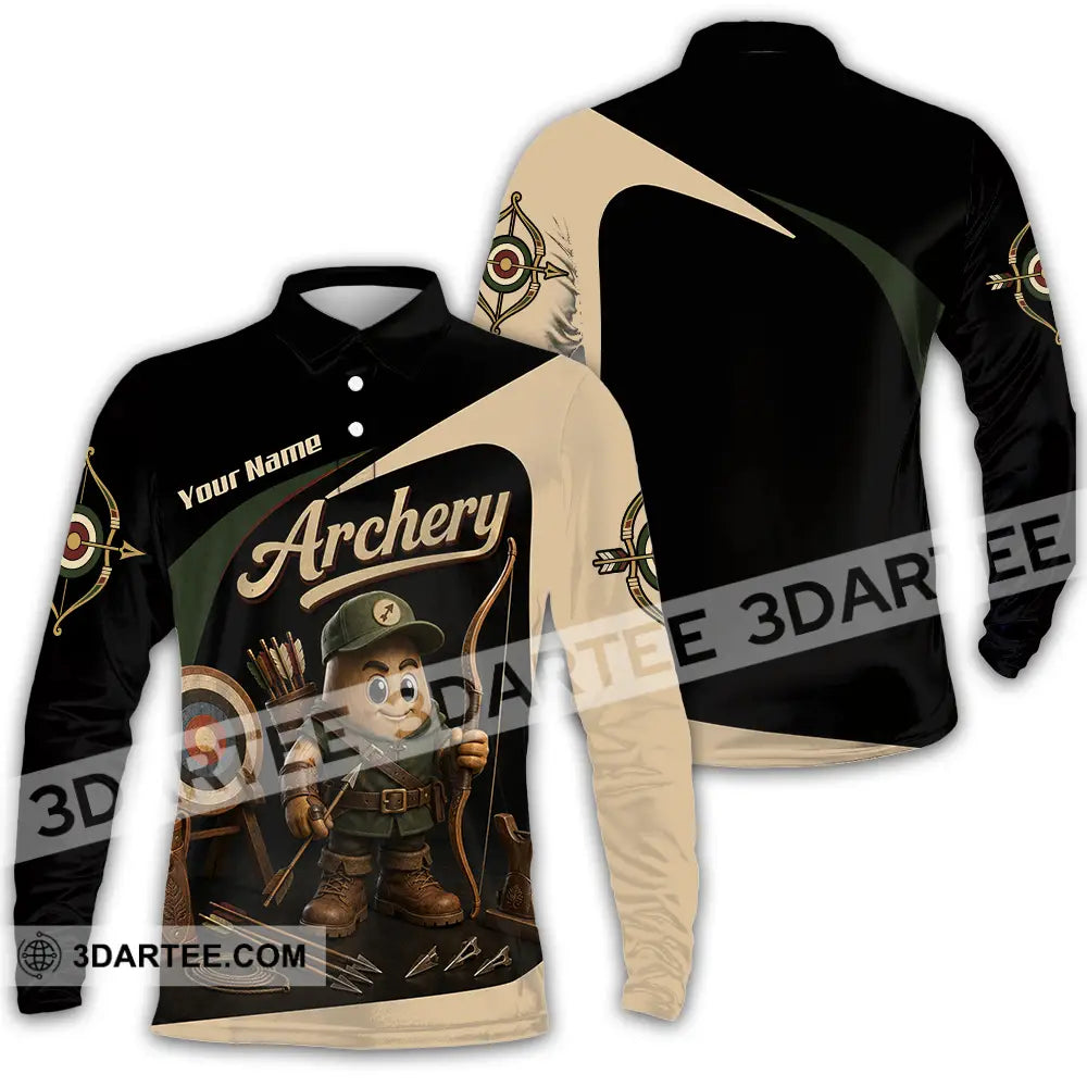 Unisex Shirt - Custom Archery Shirt - Long Sleeve Polo / S - T-shirt