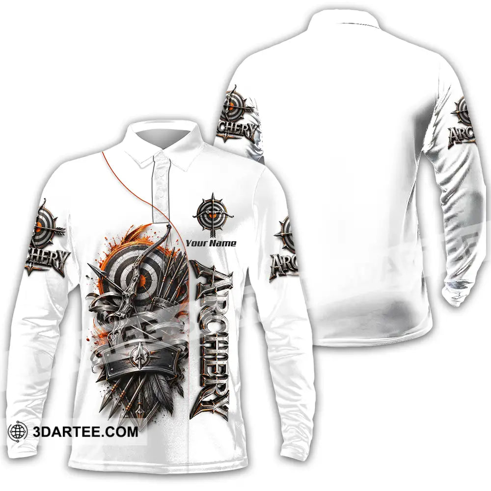 Unisex Shirt - Custom Archery Shirt - Long Sleeve Polo / S - T-shirt