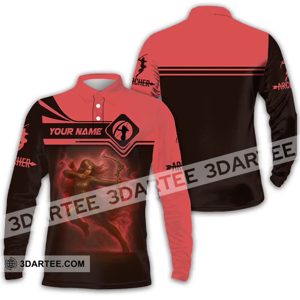 Unisex Shirt Custom Archery Shirt Long Sleeve Polo / S T shirt