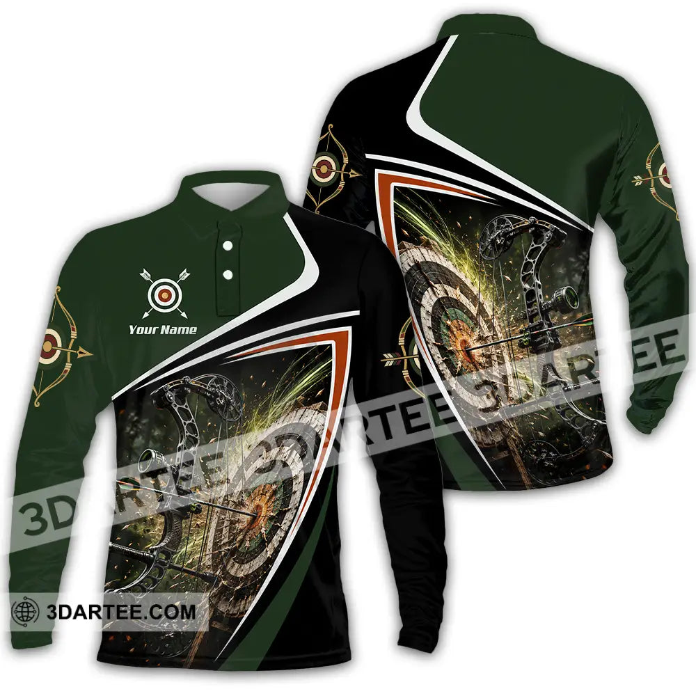 Unisex Shirt - Custom Archery Shirt - Long Sleeve Polo / S - T-shirt