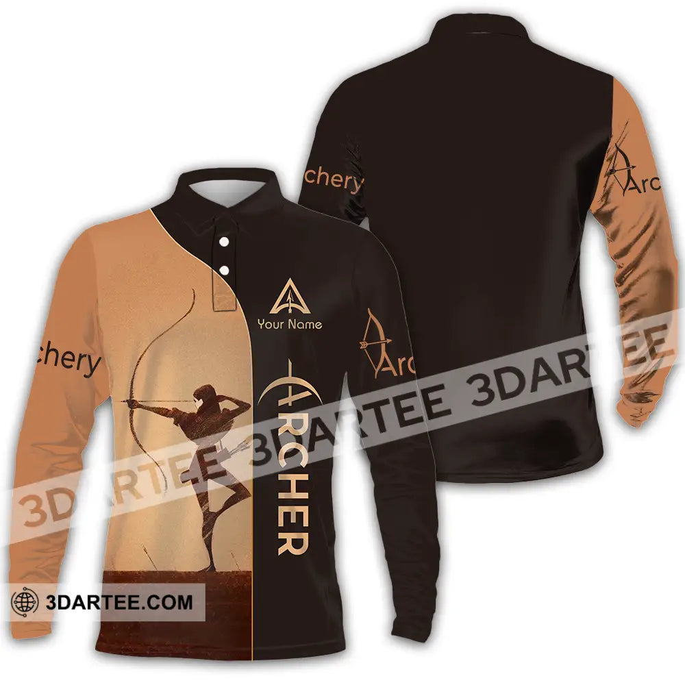 Unisex Shirt Custom Archery Shirt Long Sleeve Polo / S T shirt