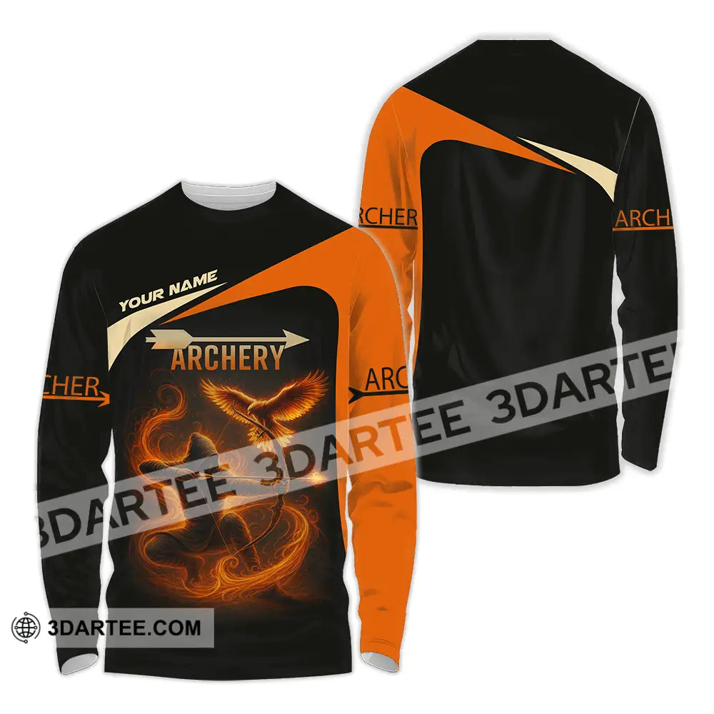 Unisex Shirt Custom Archery Sport Lover Shirt Long Sleeve Shirt / S T shirt