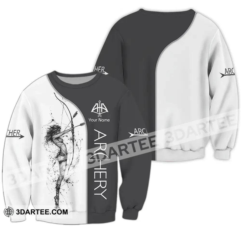 Unisex Shirt Custom Archery Sport Lover Shirt Long Sleeve / S T shirt