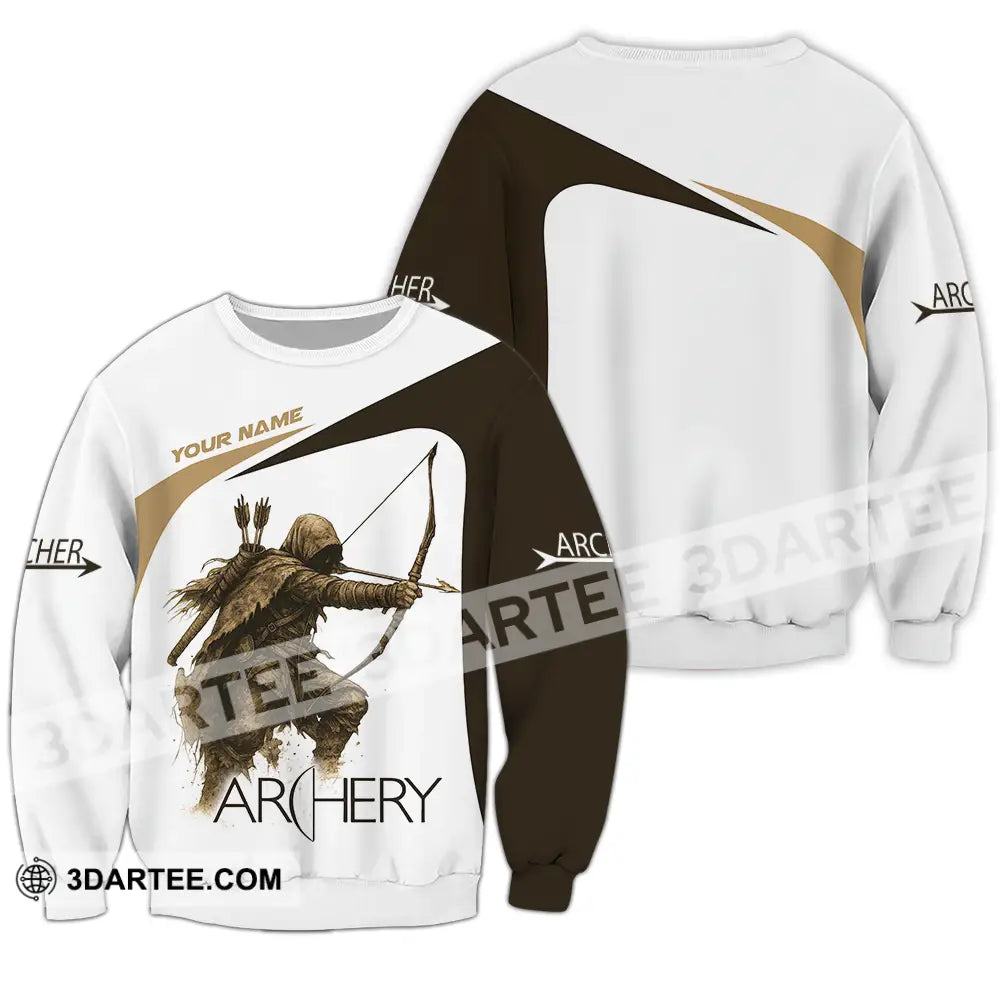 Unisex Shirt Custom Archery Sport Lover Shirt Long Sleeve / S T shirt