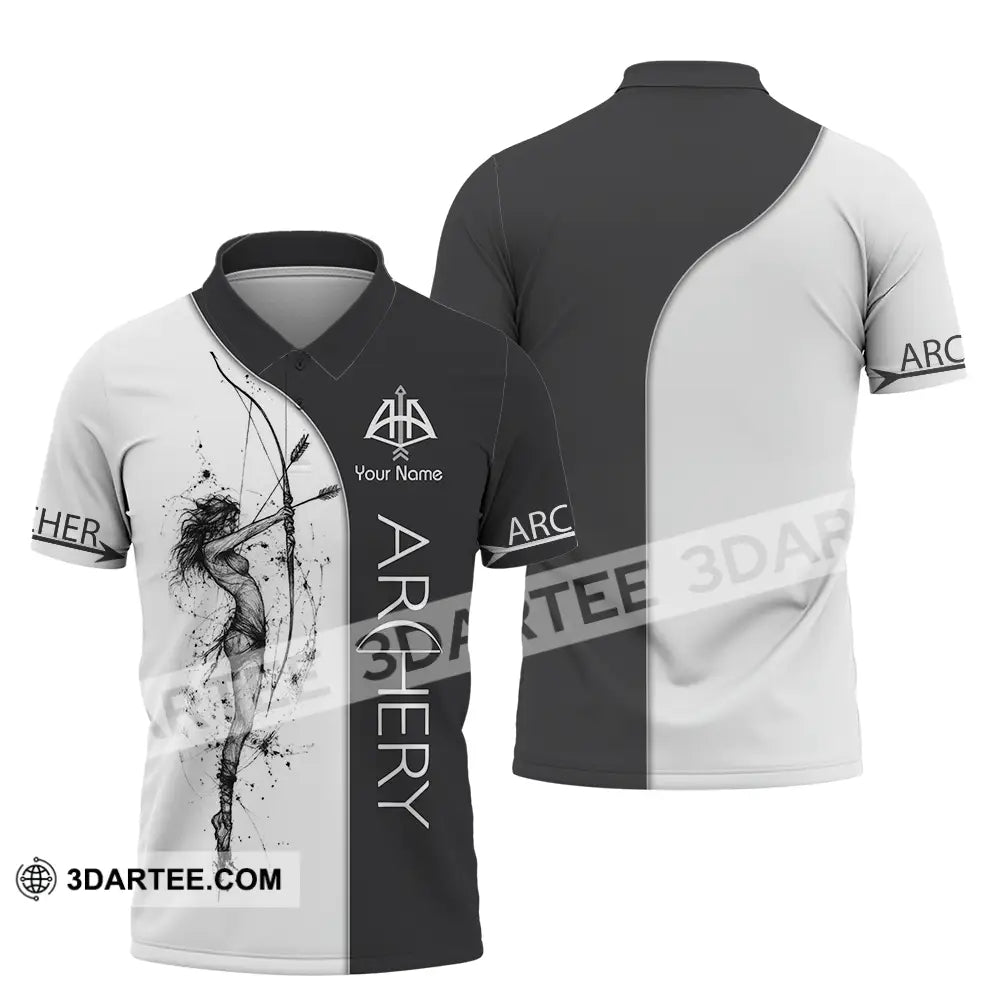Unisex Shirt Custom Archery Sport Lover Shirt Polo Shirt / S T shirt