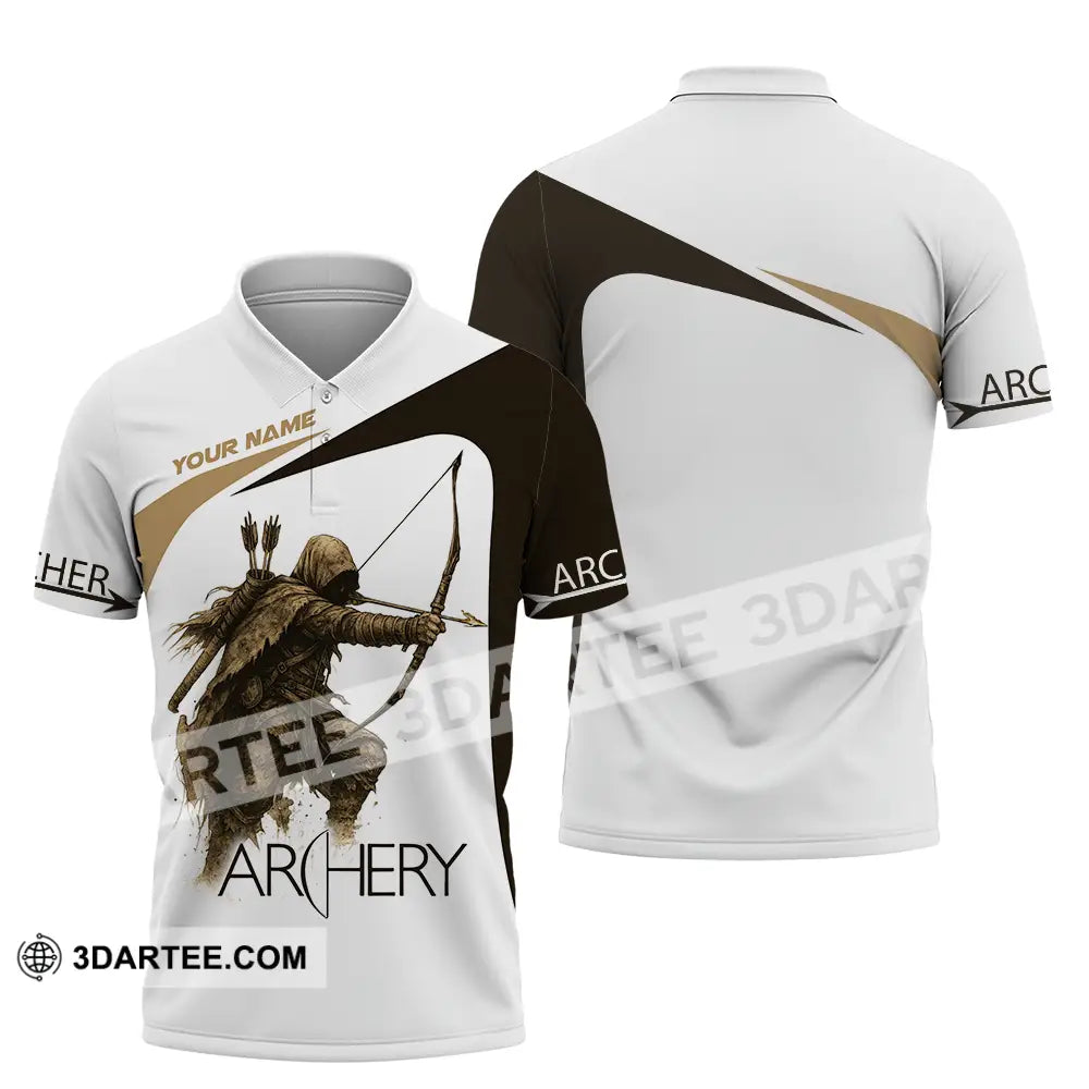 Unisex Shirt Custom Archery Sport Lover Shirt Polo Shirt / S T shirt