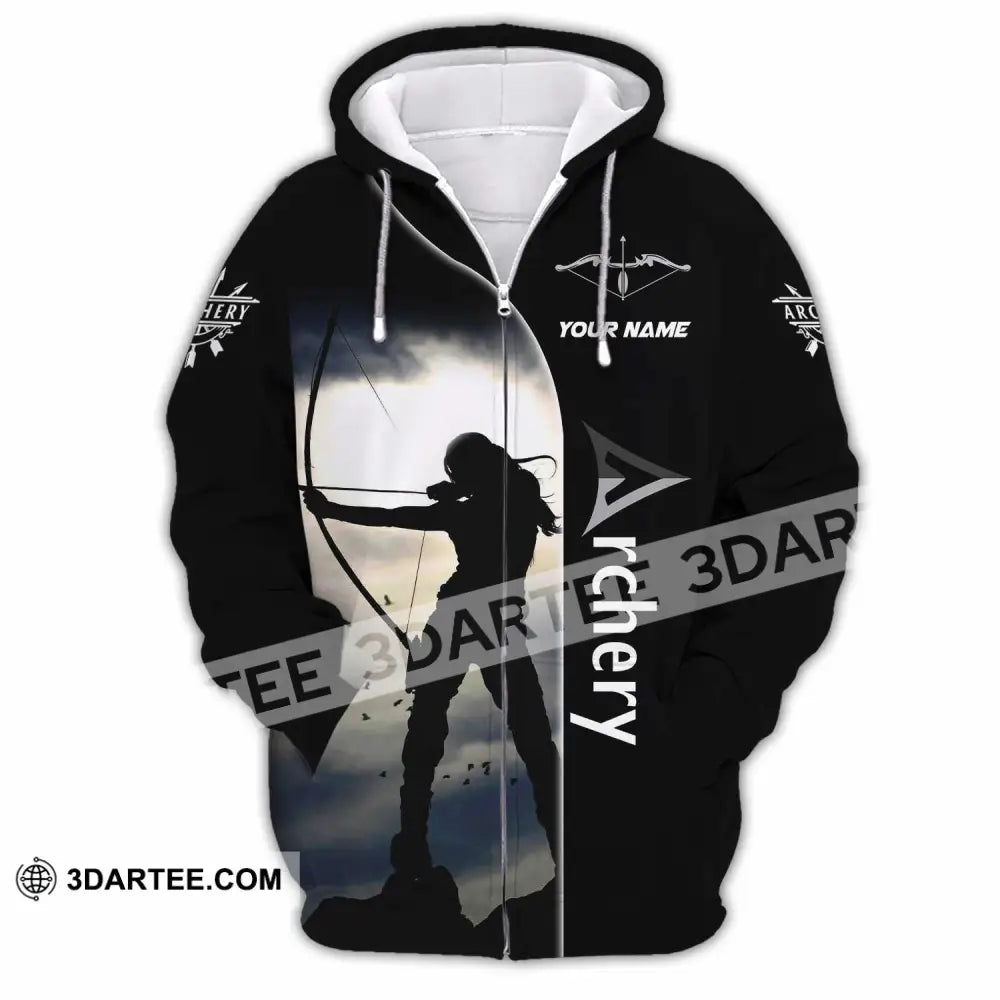 Unisex Shirt - Custom Archery Sport Lover Shirt Zipper Hoodie / S T-shirt