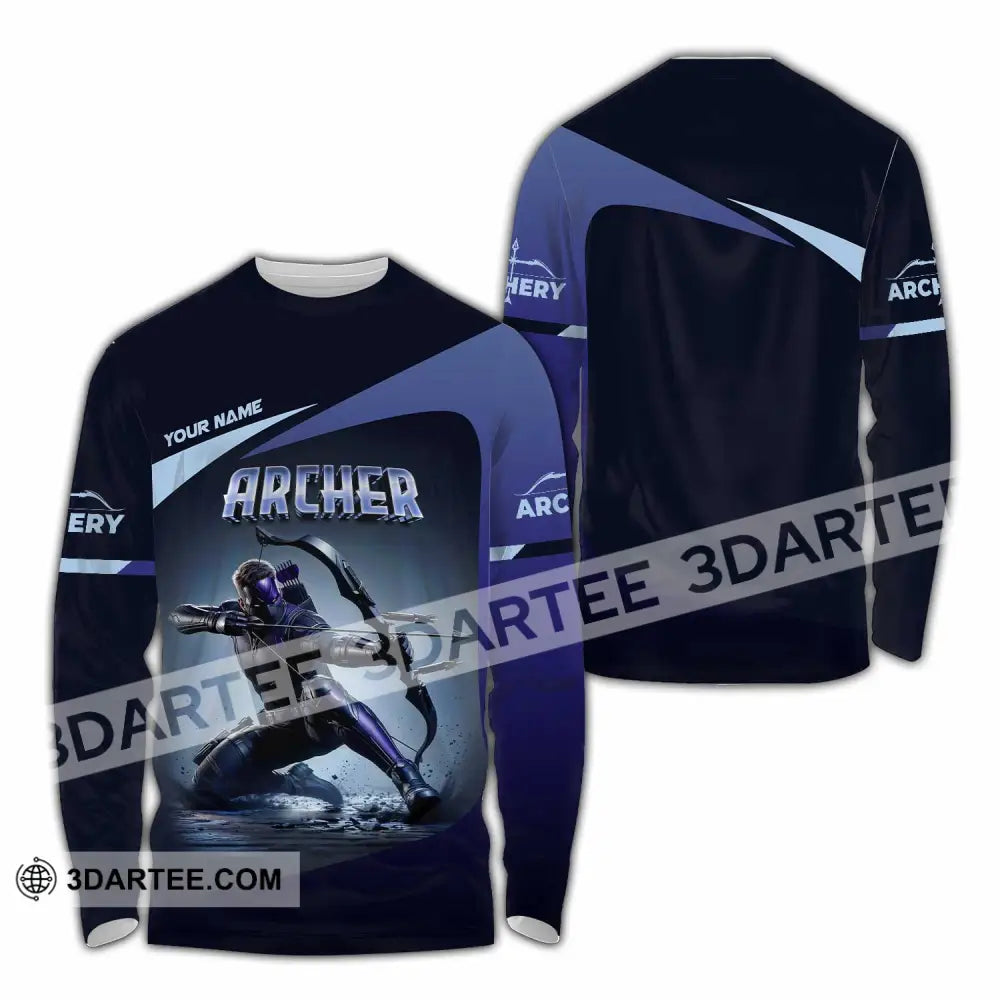 Unisex Shirt - Custom Archery Warrior Sport Shirt Long Sleeve Shirt / S T-shirt