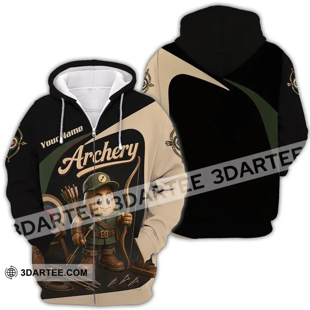 Unisex Shirt - Custom Archery Shirt - Zipper Hoodie / S - T-shirt