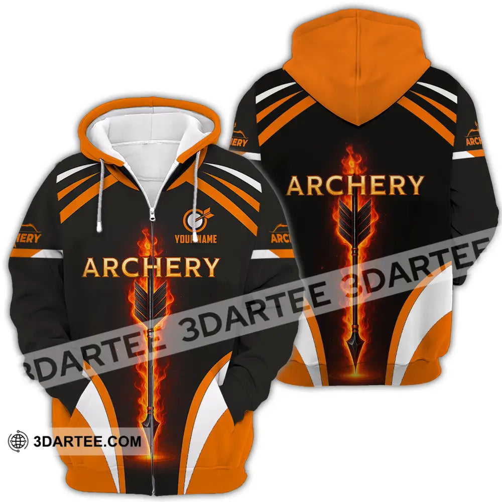 Unisex Shirt - Custom Archery Shirt Zipper Hoodie / S T-shirt