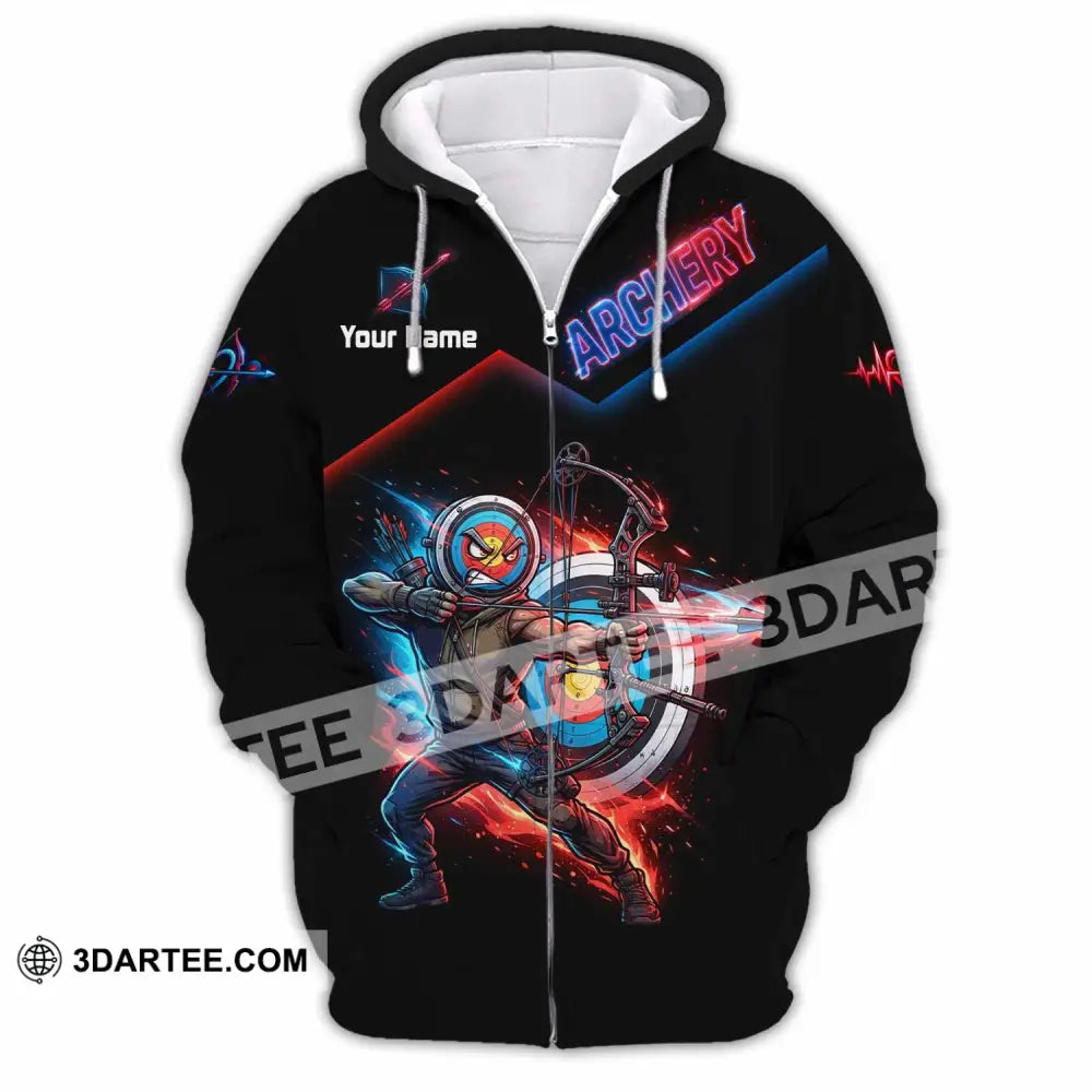 Unisex Shirt - Custom Archery Shirt - Zipper Hoodie / S - T-shirt
