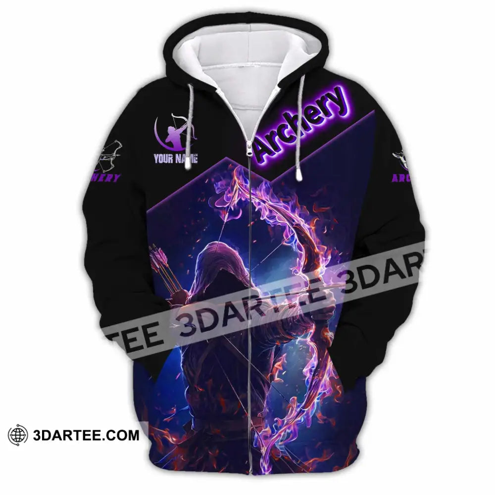 Unisex Shirt - Custom Archery Shirt Zipper Hoodie / S T-shirt