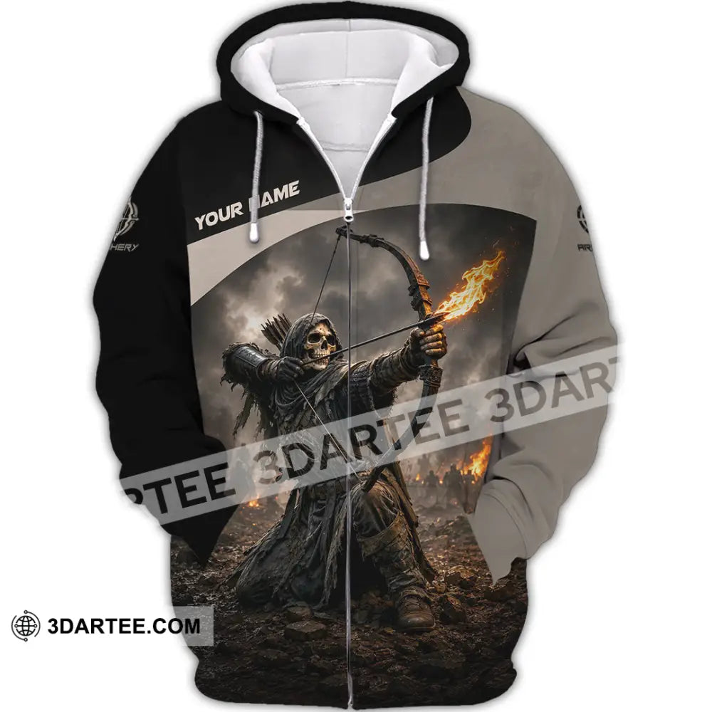 Unisex Shirt - Custom Archery Shirt - Zipper Hoodie / S - T-shirt