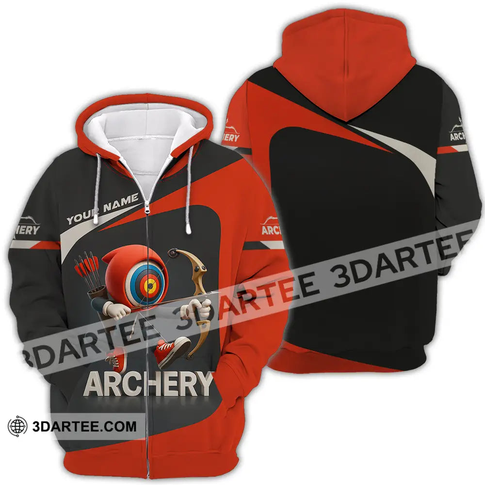 Unisex Shirt - Custom Archery Shirt Zipper Hoodie / S T-shirt