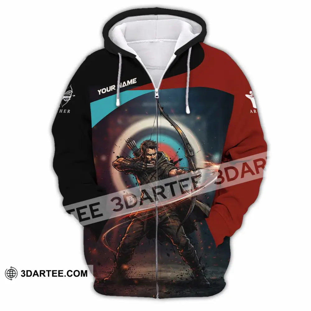 Unisex Shirt - Custom Archery Shirt - Zipper Hoodie / S - T-shirt