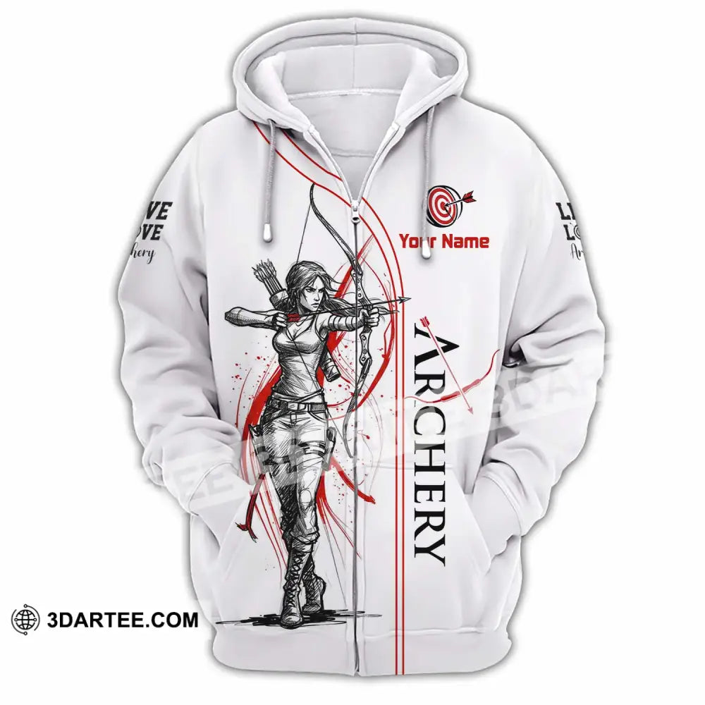 Unisex Shirt - Custom Archery Shirt - Zipper Hoodie / S - T-shirt