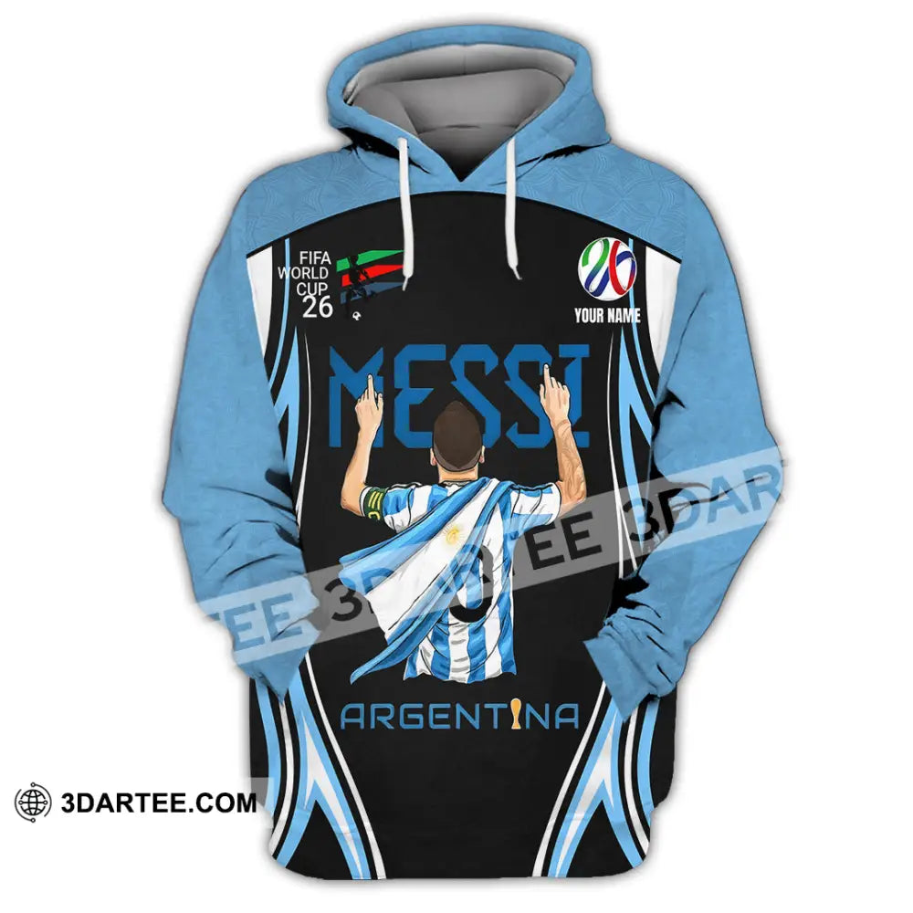 Unisex Shirt - Custom Argentina World Cup 2026 3D Shirt Hoodie / S T-shirt